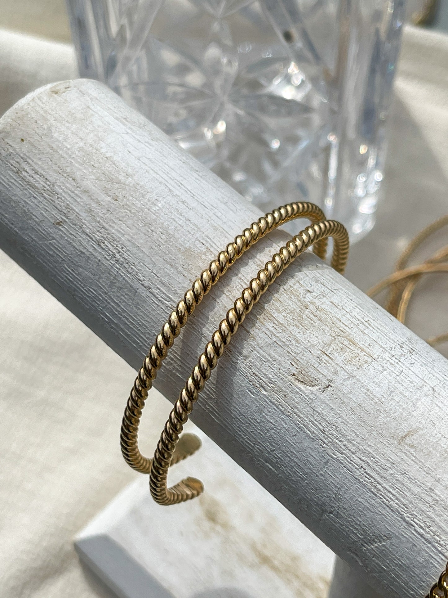 Thick Open Rope Bangle