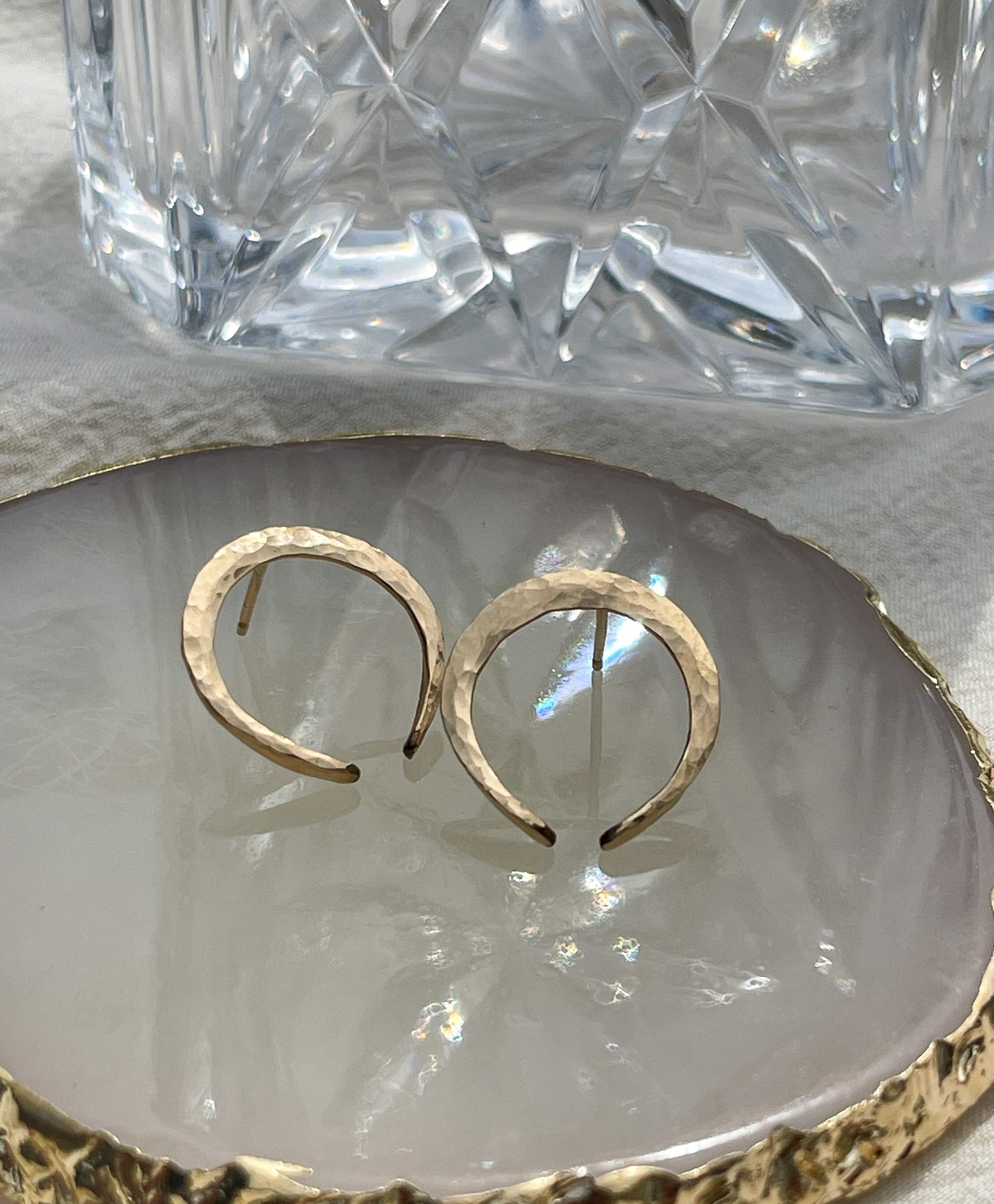 Crescent Stud Earrings