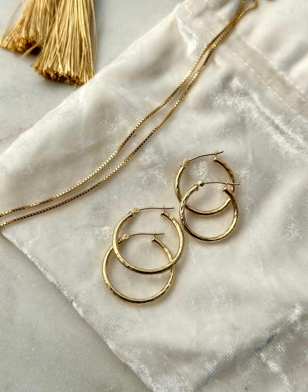 10k Gold Hoops